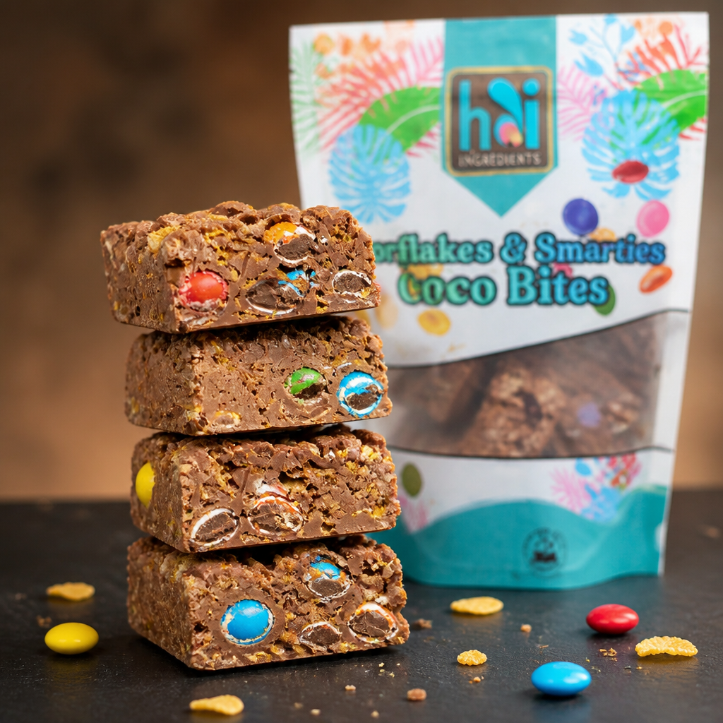 Cornflake & Smarties Choco Bites - 200g Pouch, Milk Belgian Chocolate Treat Perfect for Snacking and Sharing