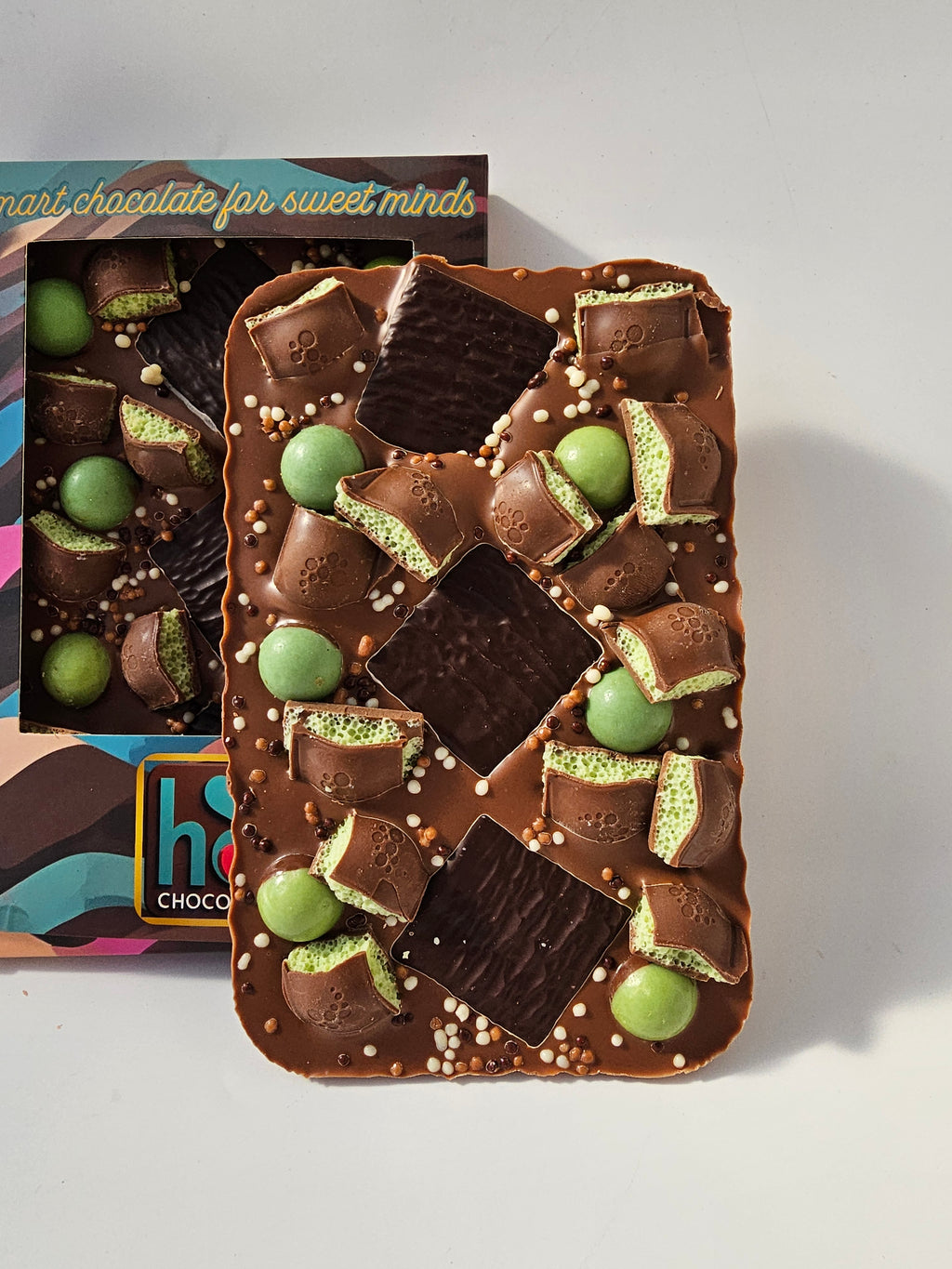 Mint Belgian Milk Chocolate Slab 300g Rich Creamy Texture & Refreshing Mint Taste