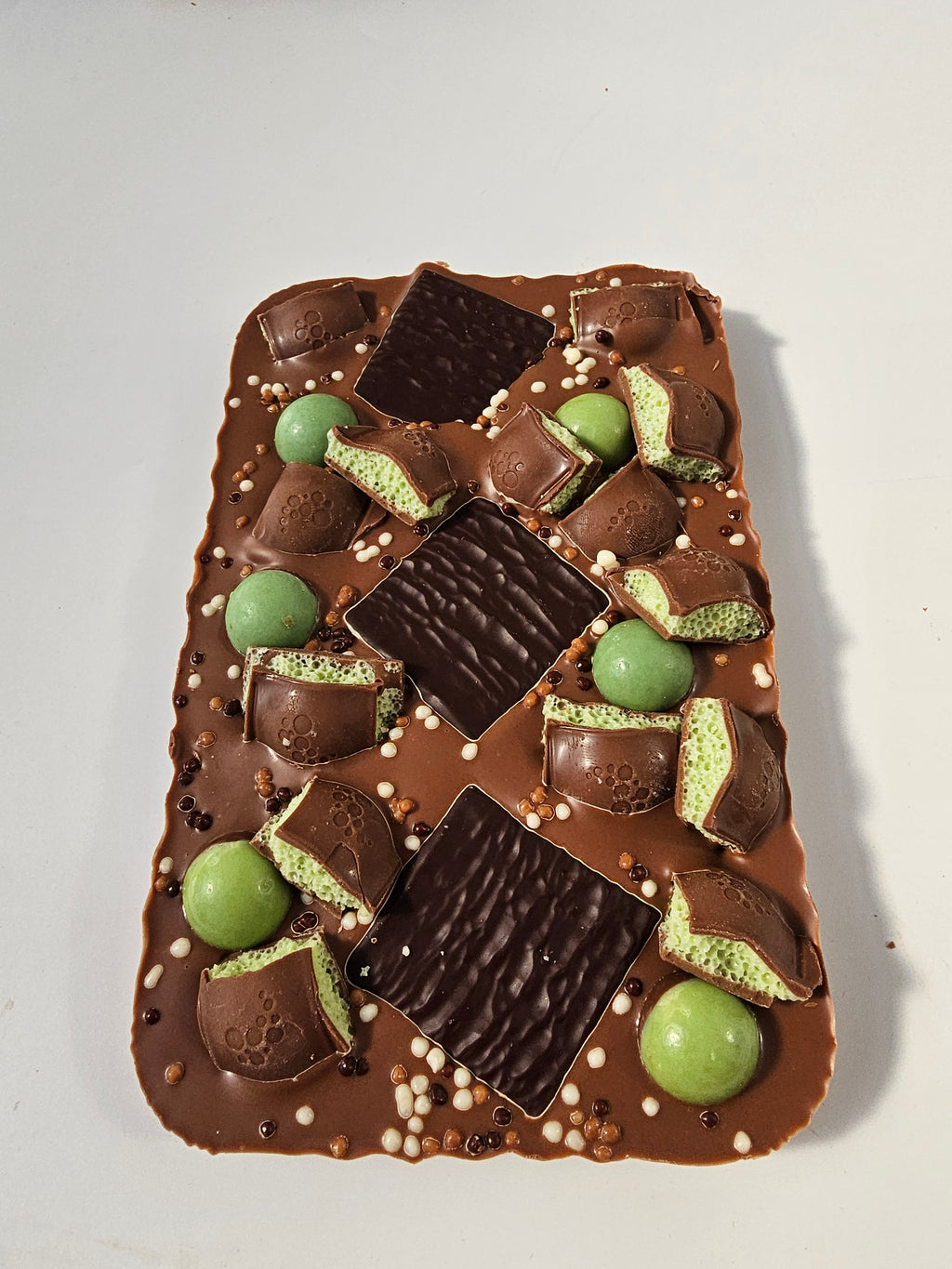 Mint Belgian Milk Chocolate Slab 300g Rich Creamy Texture & Refreshing Mint Taste