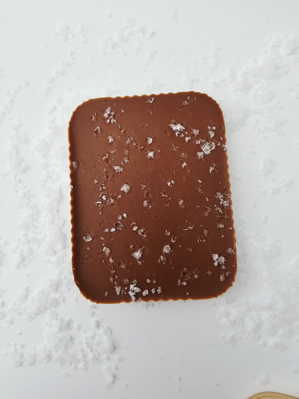 SEA SALT BELGIAN MILK CHOCOLATE BAR 100G