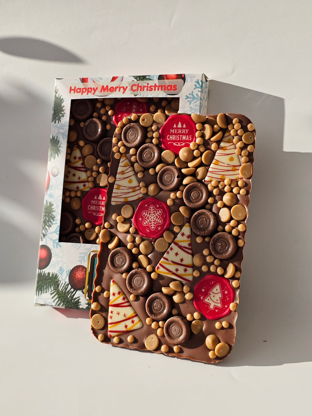 Christmas Magic Caramel Belgian Chocolate Slab 300 g