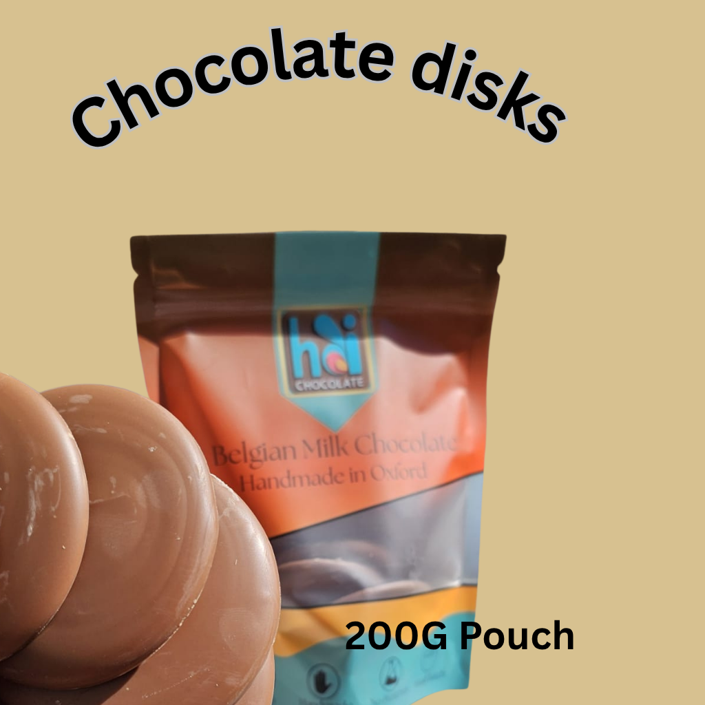 Chocolate Disks Milk Belgian Chocolate - 200g Pouch