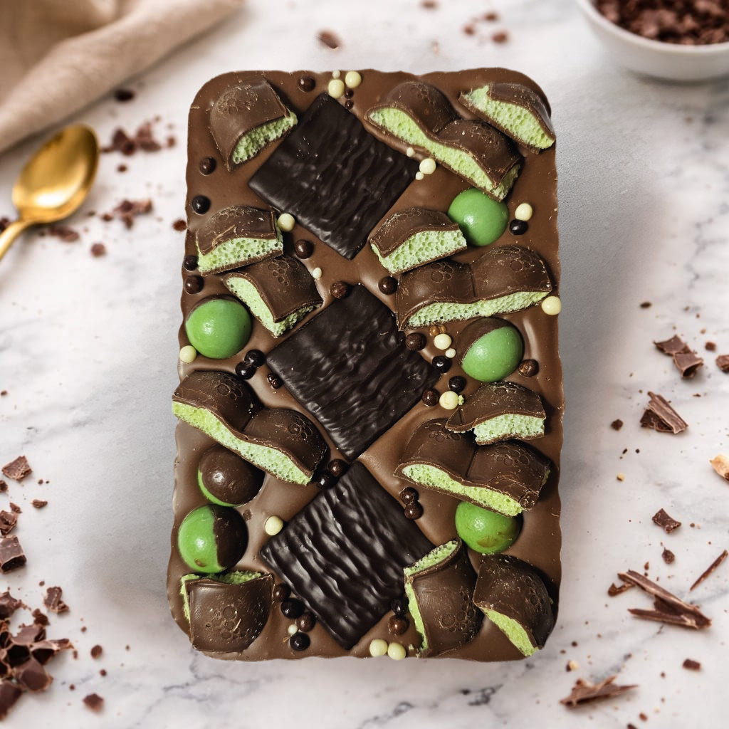 Mint Belgian Milk Chocolate Slab 300g - main product photo | Hai Chocolate Oxford