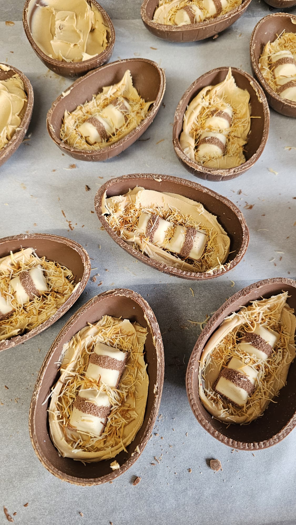 Filled Belgian Chocolate Easter Eggs - full view | Hai Chocolate Oxford