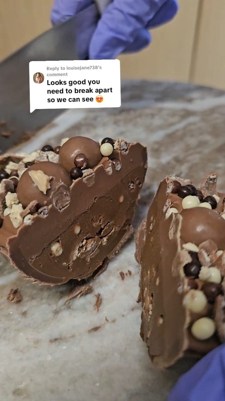 Filled Belgian Chocolate Easter Eggs - close-up | Hai Chocolate Oxford