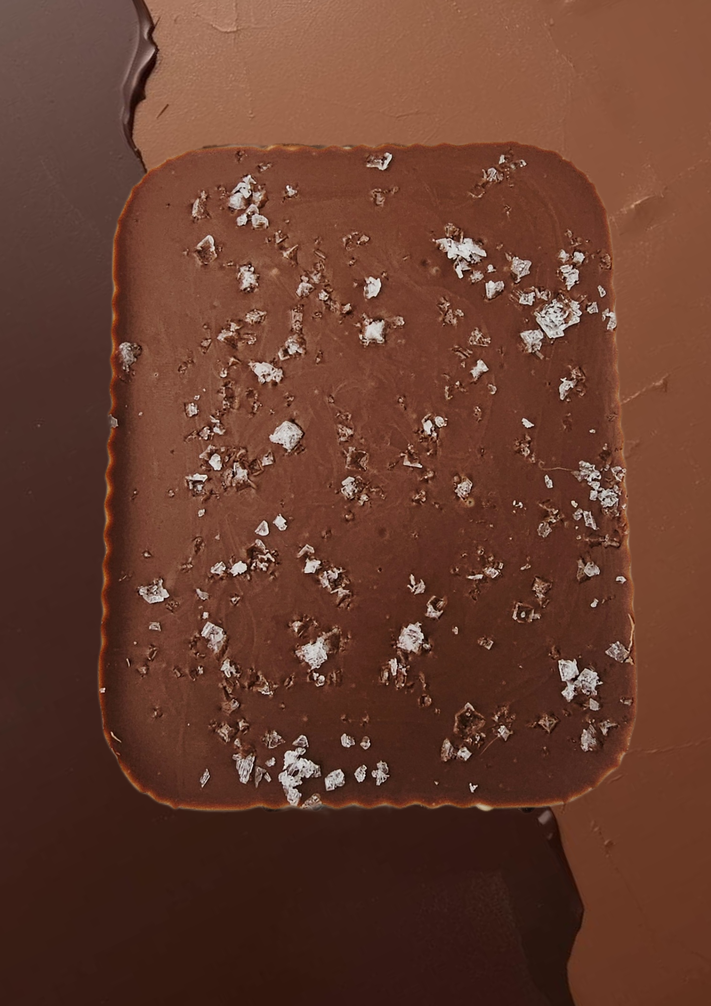 SEA SALT BELGIAN MILK CHOCOLATE BAR 100G