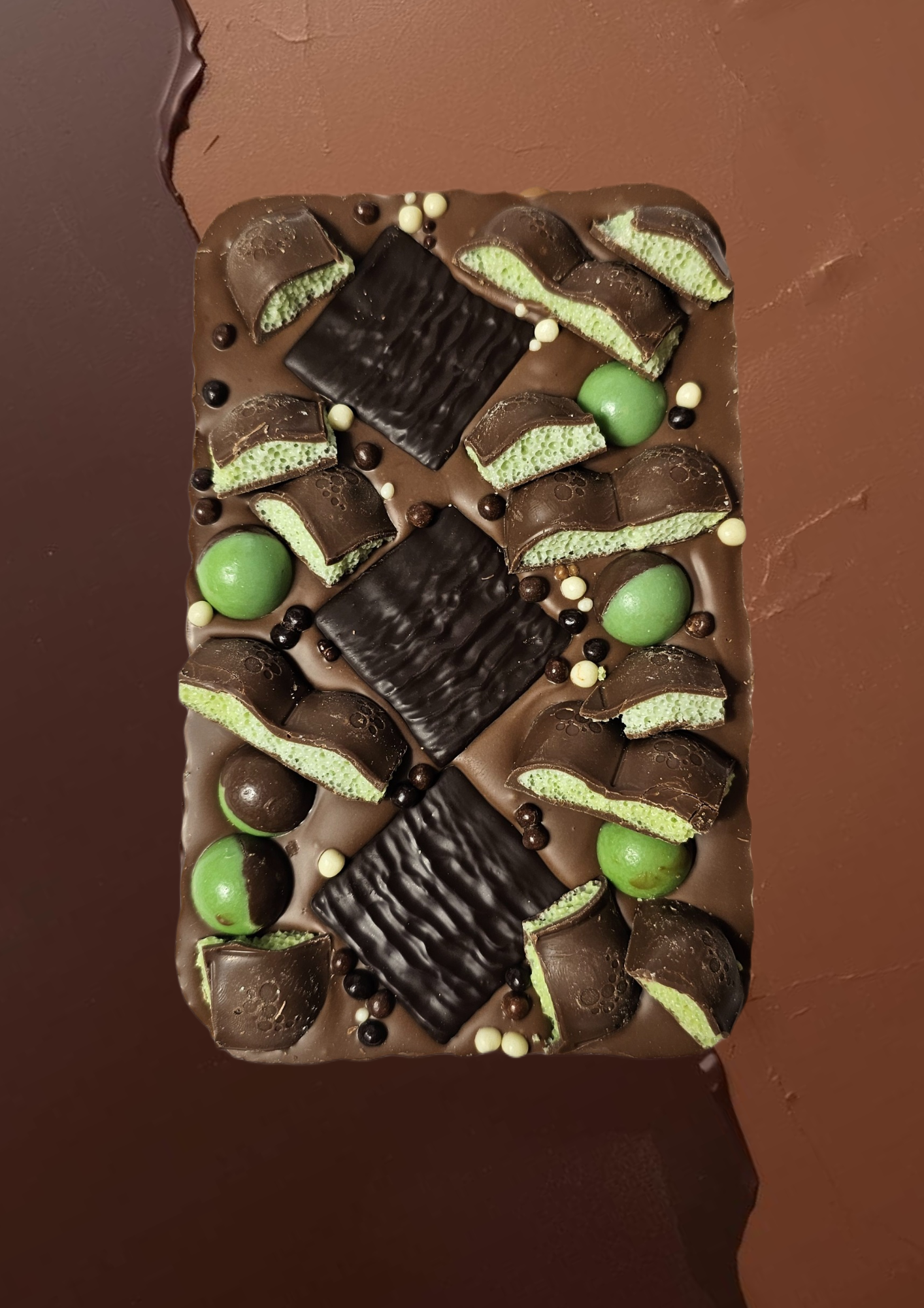 Mint Belgian Milk Chocolate Slab 300g Rich Creamy Texture & Refreshing Mint Taste