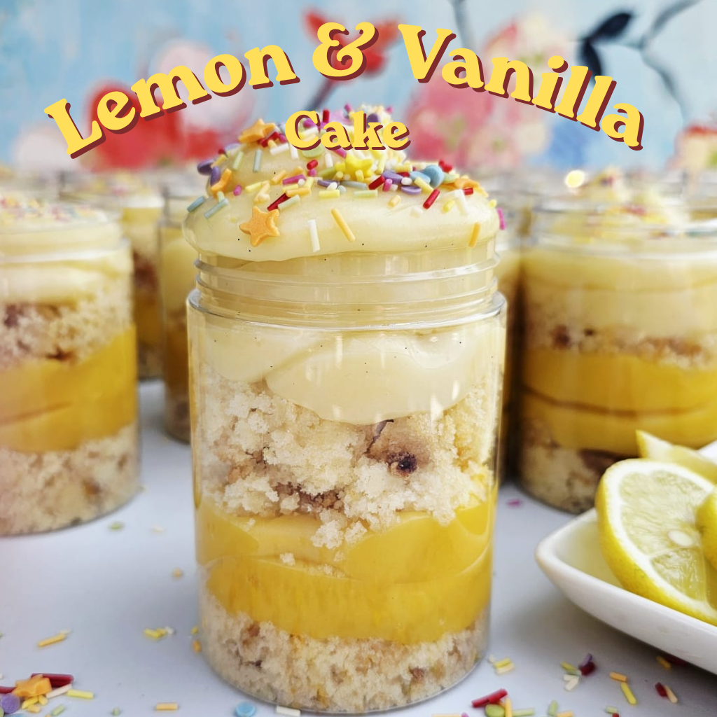 Lemon & Vanilla Cake in a Jar -300g by HaiChocolate