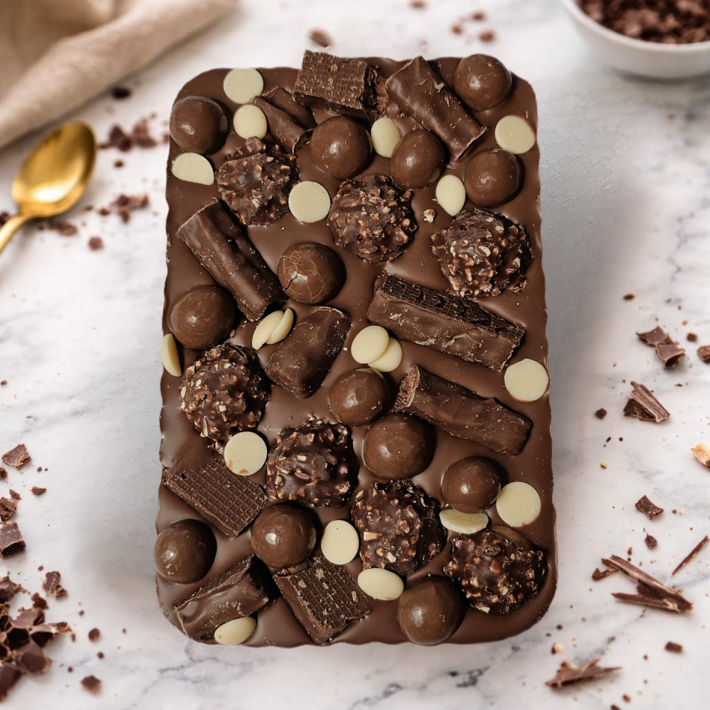 Ferrero Rocher & Maltesers Belgian Chocolate Slab 300g - main product photo | Hai Chocolate Oxford