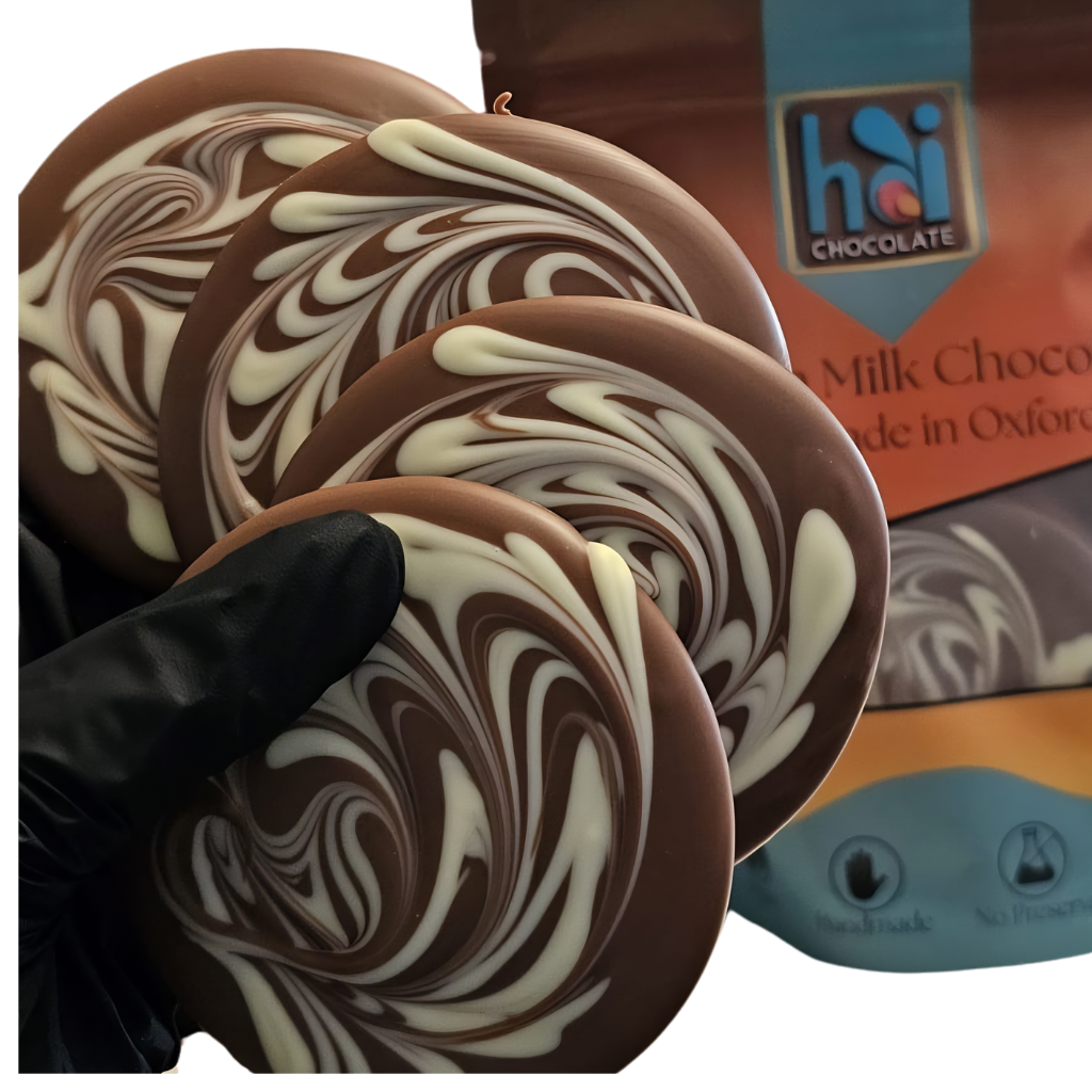 Marbled Chocolate Disks - 200g Pouch