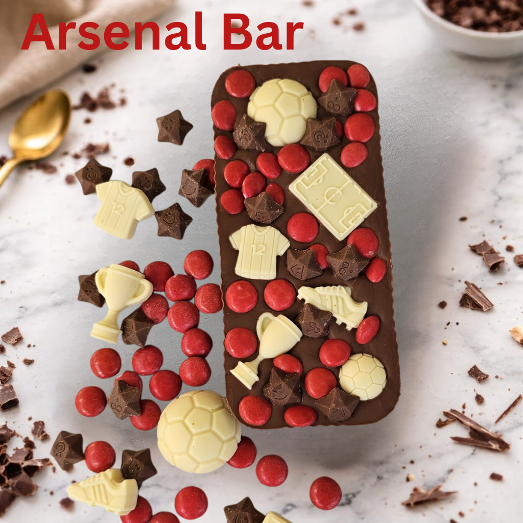 Arsenal Football Fan Belgian Chocolate Slab 200g
